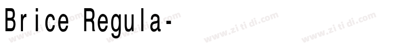 Brice Regula字体转换 Brice Regula字体转换